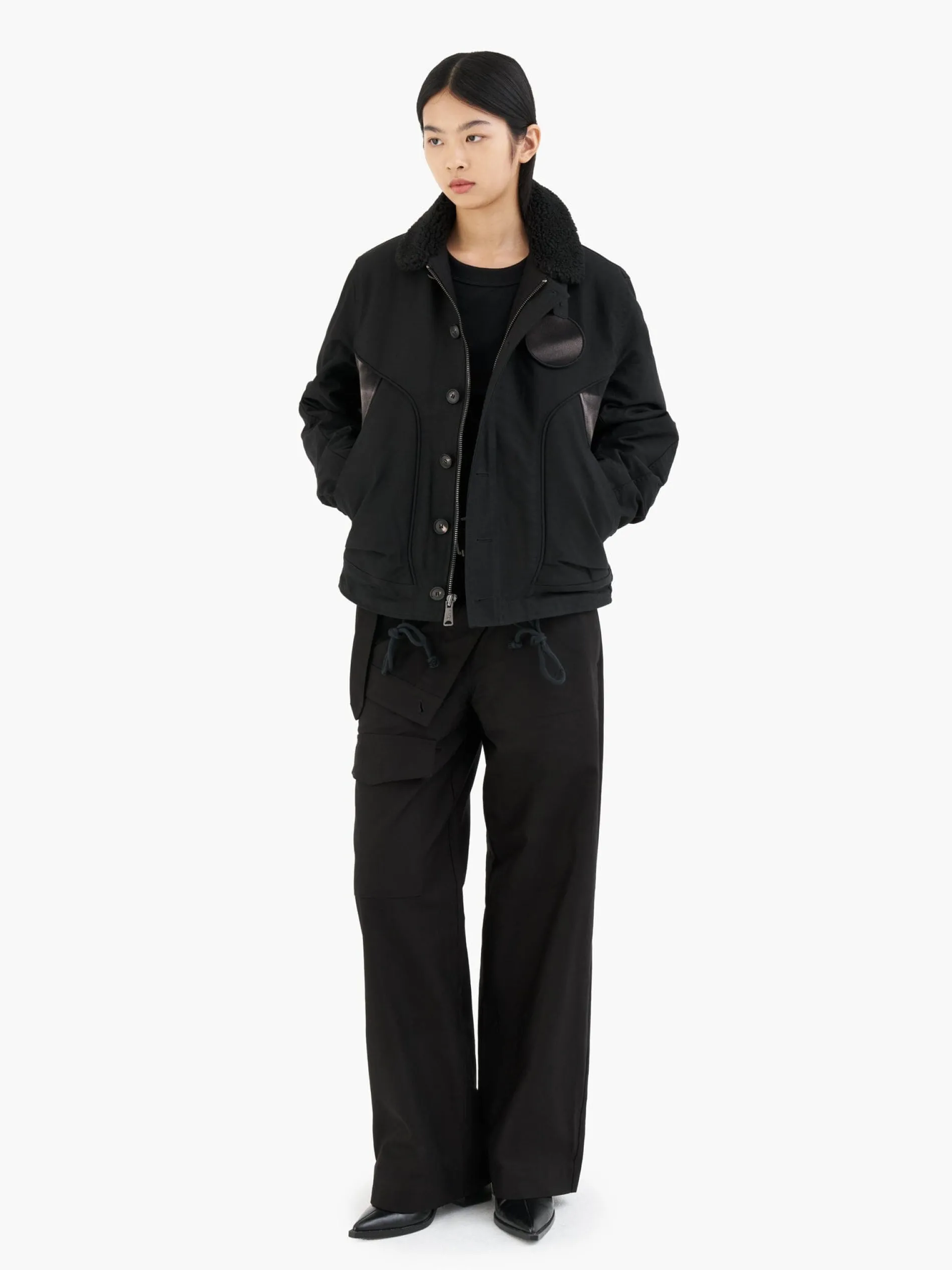 ALPHA X JIYONGKIM DOUBLE FRONT TROUSERS