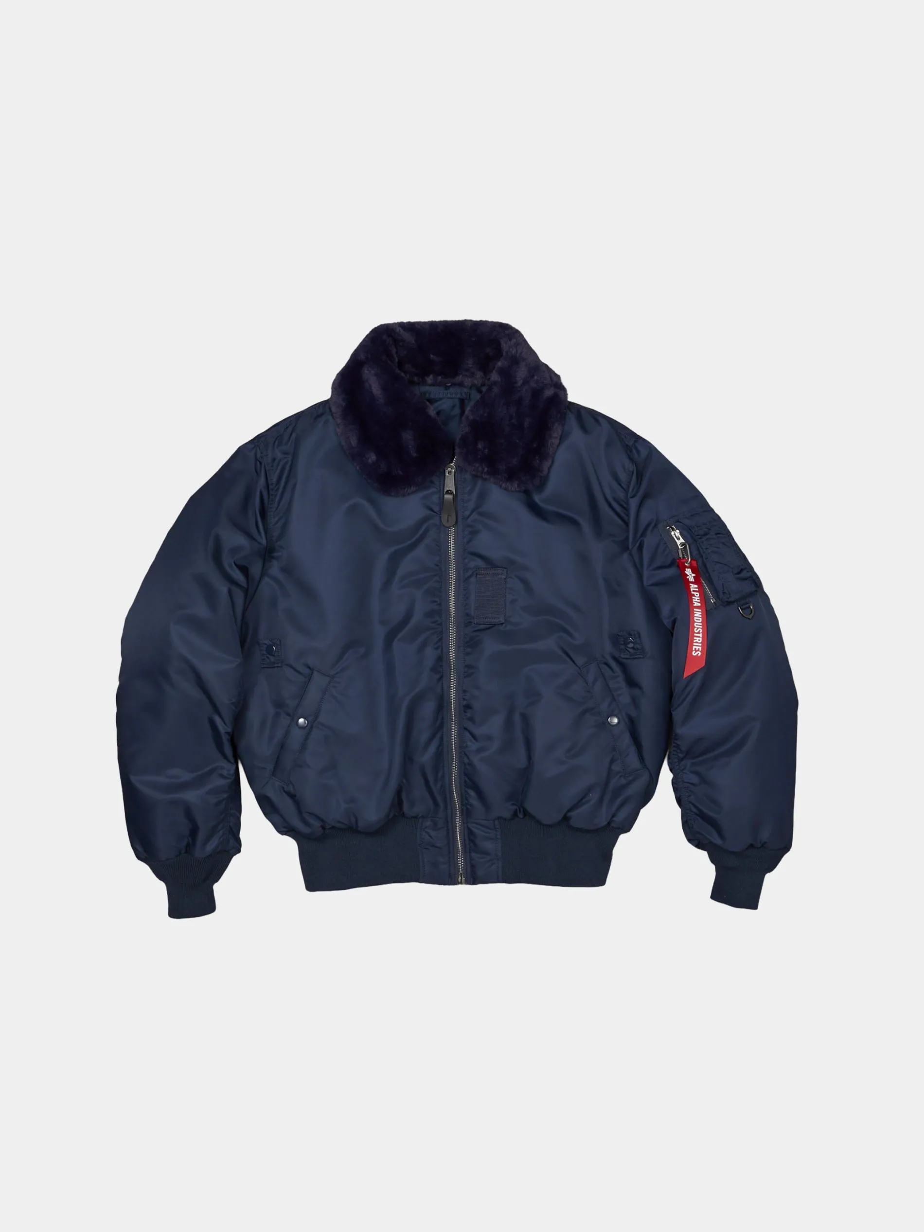 ALPHA X MASTERMIND REVERSIBLE FAUX MOUTON B-15 FLIGHT JACKET