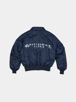 ALPHA X MASTERMIND REVERSIBLE FAUX MOUTON B-15 FLIGHT JACKET