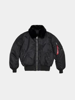 ALPHA X MASTERMIND REVERSIBLE FAUX MOUTON B-15 FLIGHT JACKET