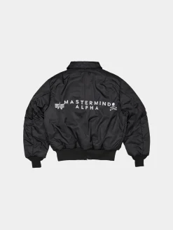 ALPHA X MASTERMIND REVERSIBLE FAUX MOUTON B-15 FLIGHT JACKET