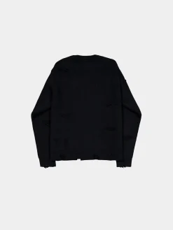 DISTRESSED LOGO PULLOVER