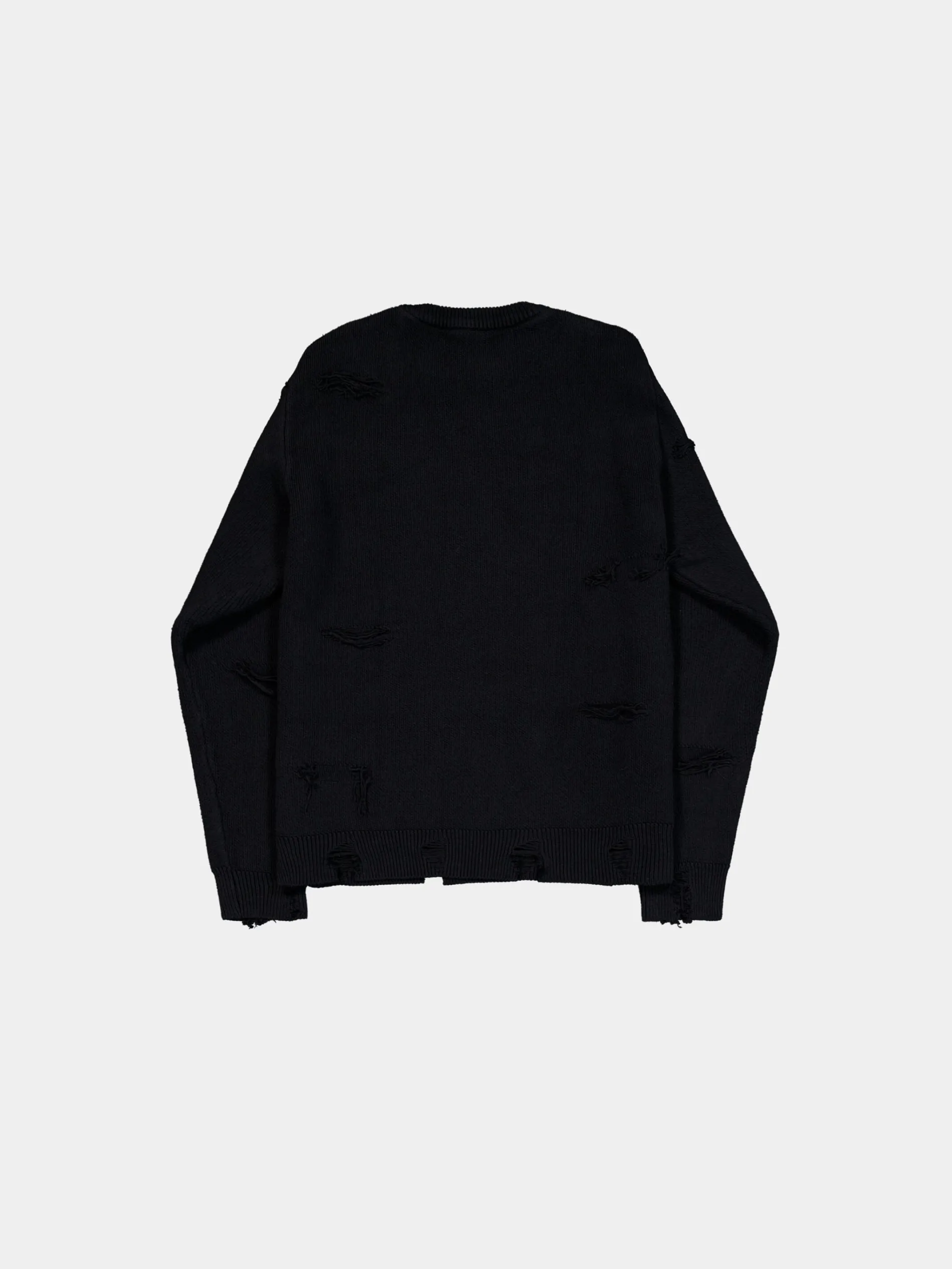 DISTRESSED LOGO PULLOVER