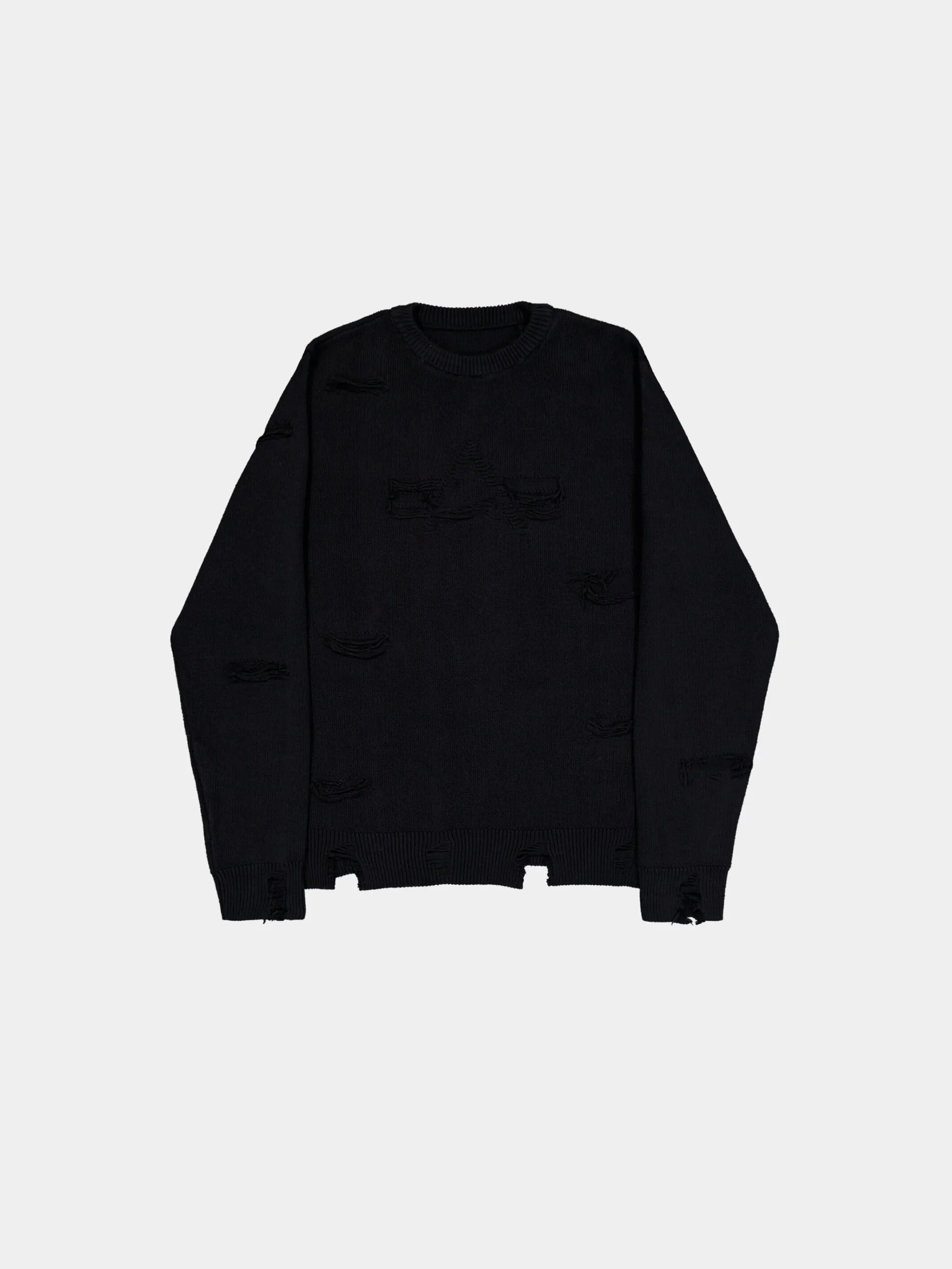 DISTRESSED LOGO PULLOVER