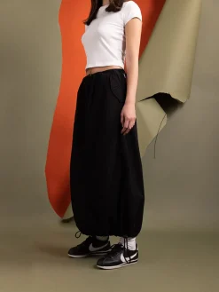 DRAWCORD SKIRT WOMENS (BLACK)