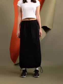 DRAWCORD SKIRT WOMENS (BLACK)