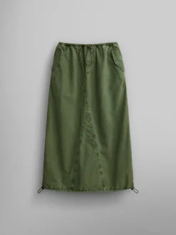 DRAWCORD SKIRT WOMENS (OG-107 GREEN)