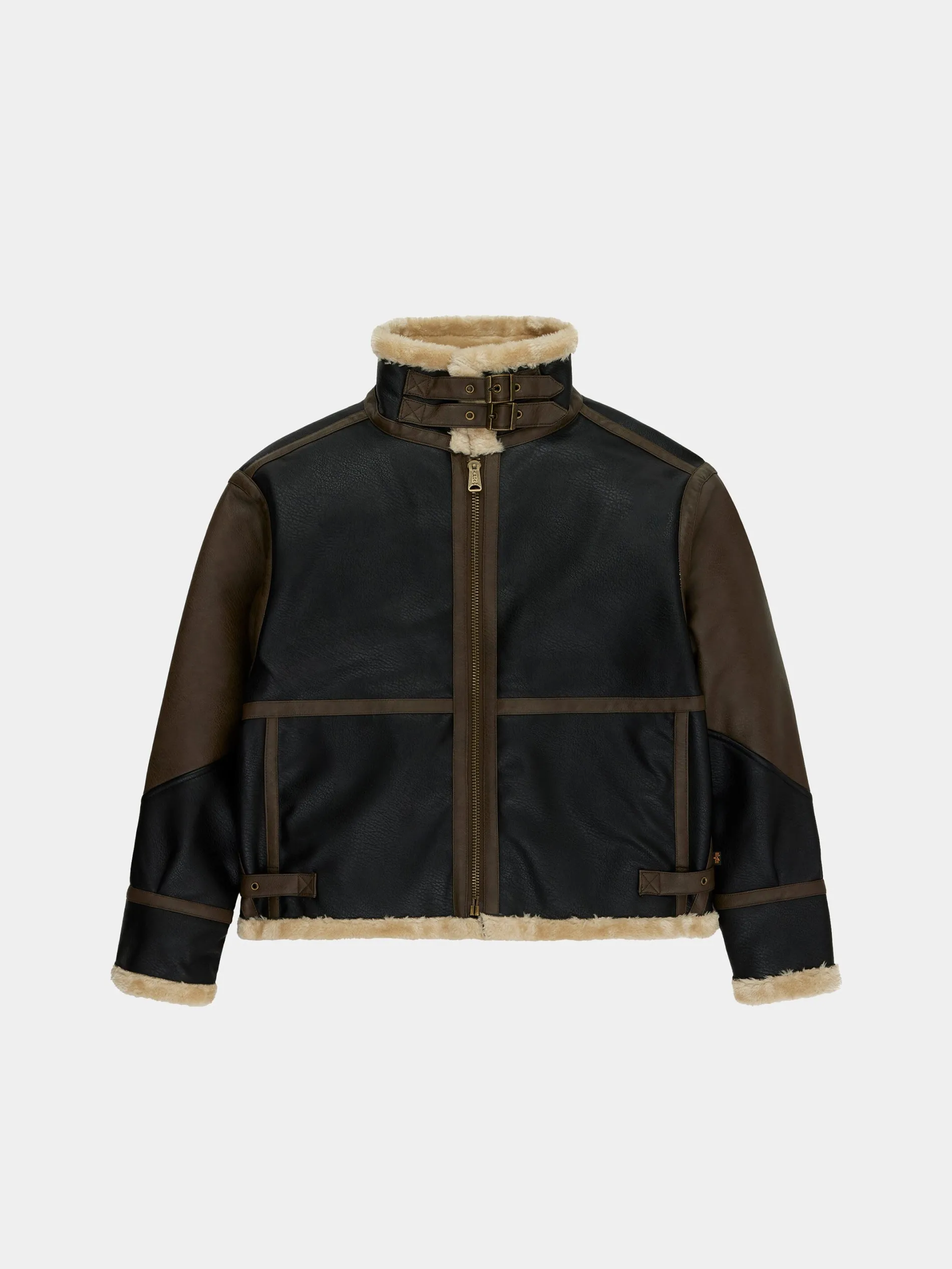 FAUX LEATHER B-3 MOD JACKET