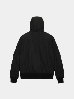 HOODED RIB FLIGHT JACKET
