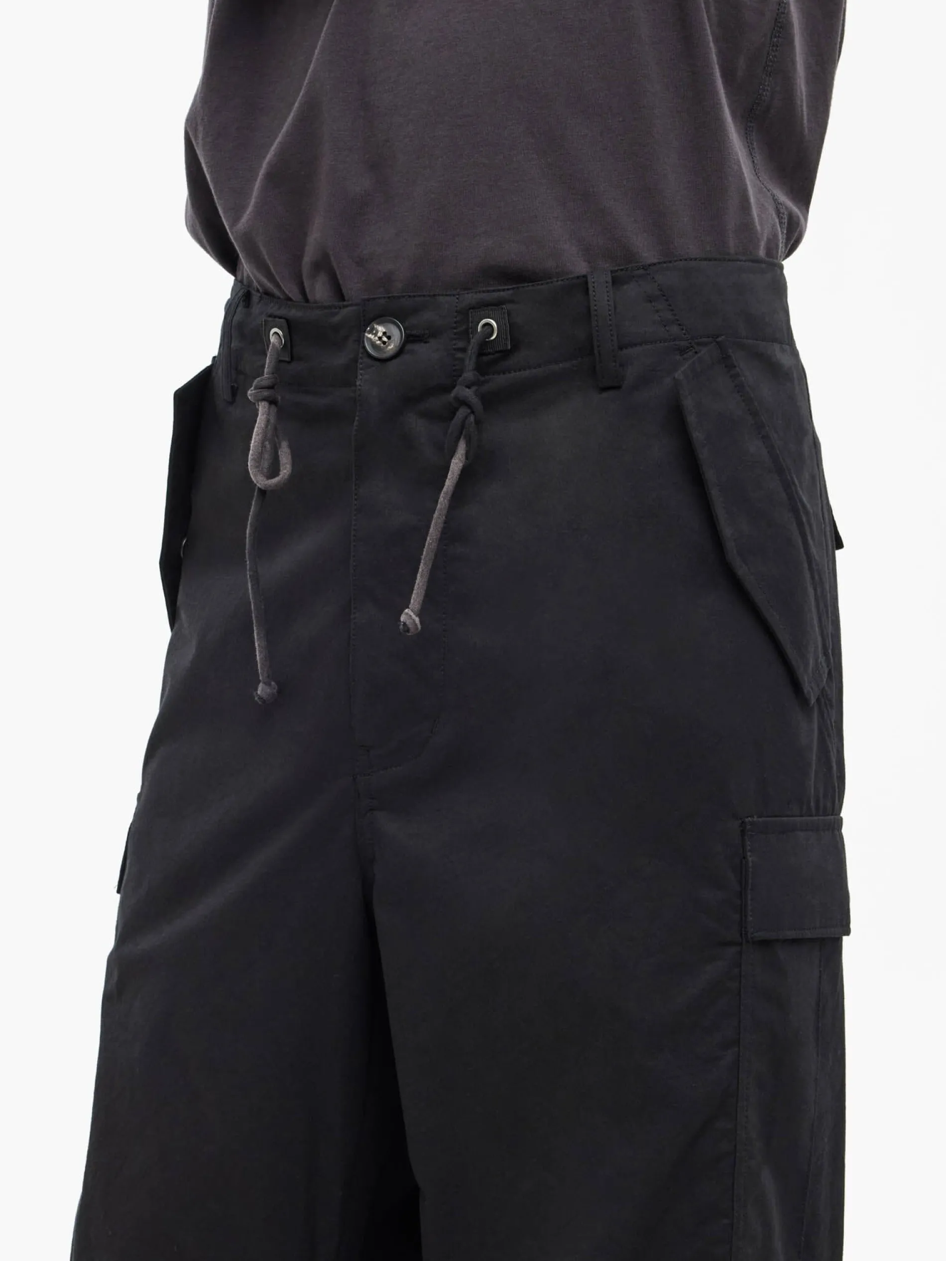 JIYONG KIM X ALPHA SUN BLEACHED MULTI POCKET PANT
