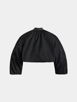 KNIT RIB MA-1 FLIGHT JACKET WOMENS