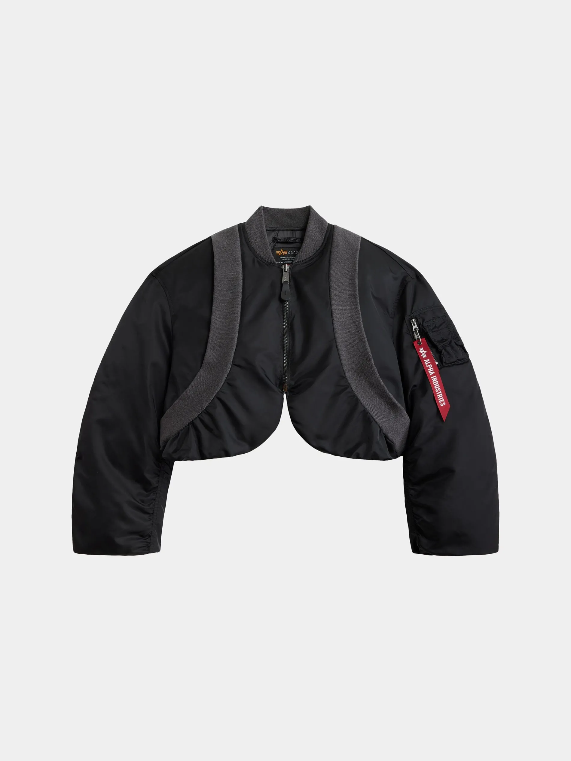 KNIT RIB MA-1 FLIGHT JACKET WOMENS