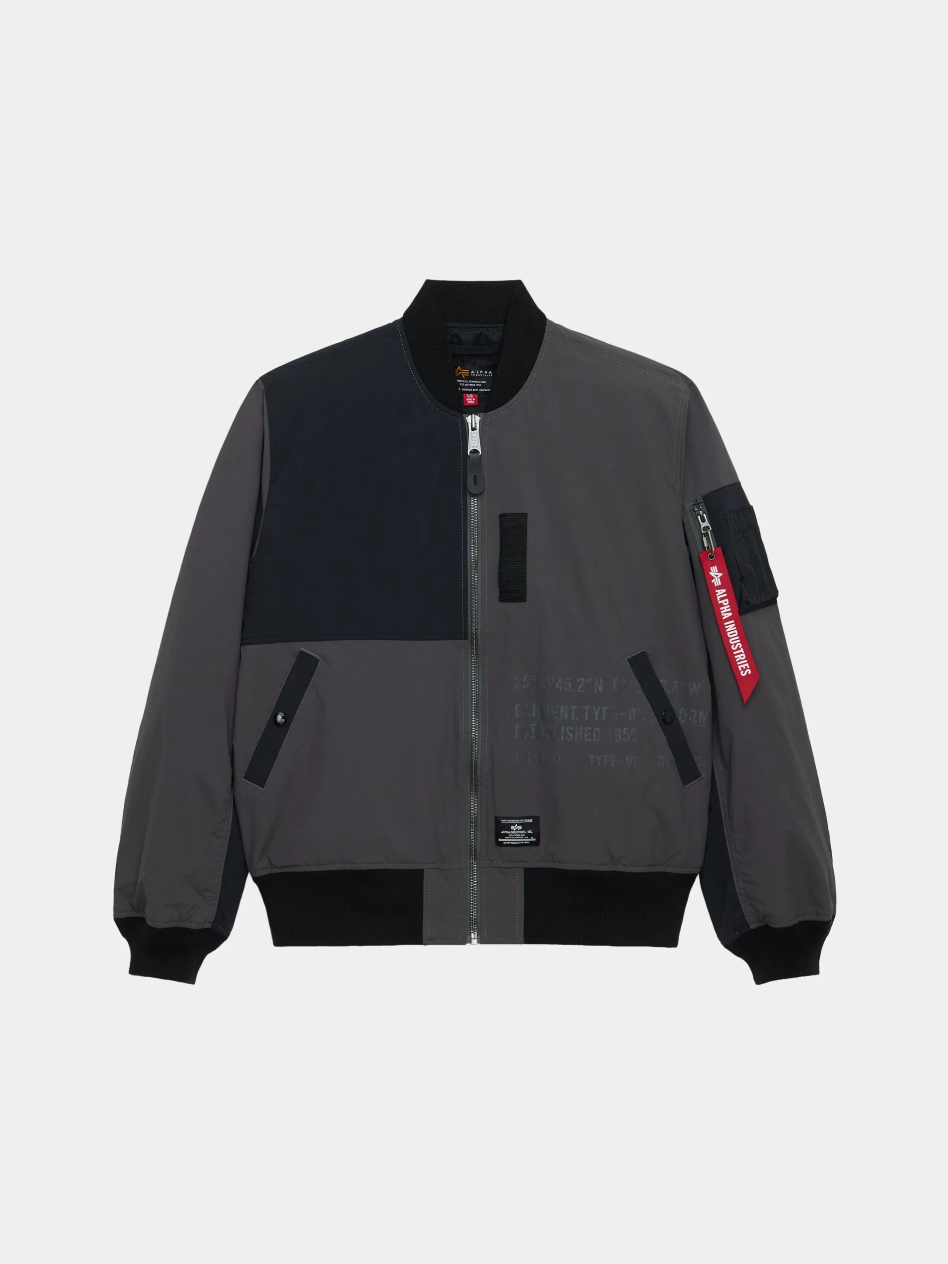 L-2B RELAXED PATCHWORK FLIGHT JACKET