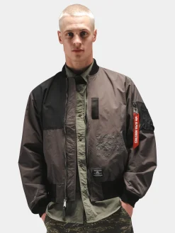 L-2B RELAXED PATCHWORK FLIGHT JACKET
