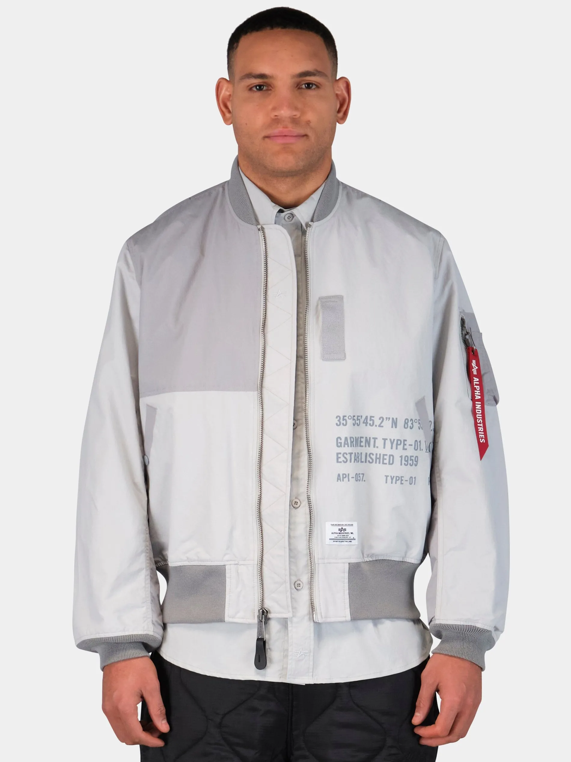 L-2B RELAXED PATCHWORK FLIGHT JACKET