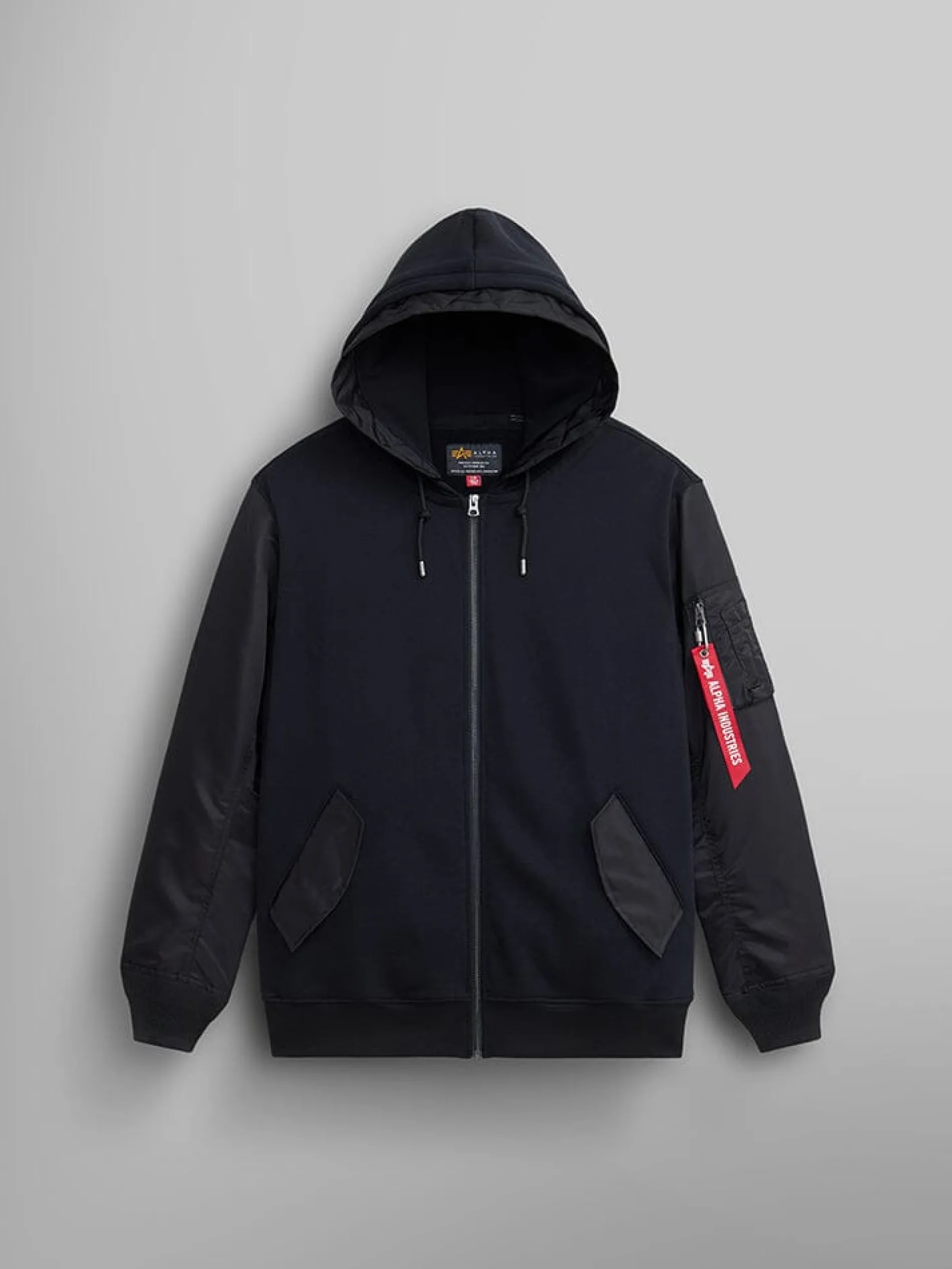 MA-1 ZIP UP HOODIE
