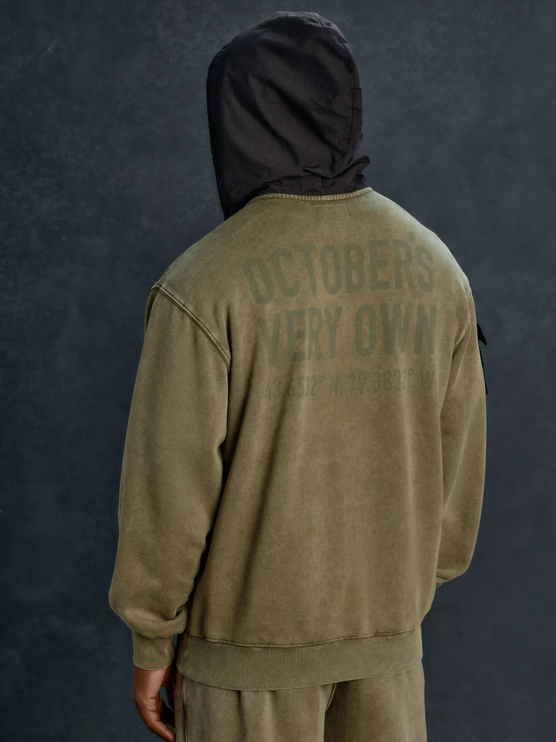 OVO X ALPHA GARMENT DYE HOODIE