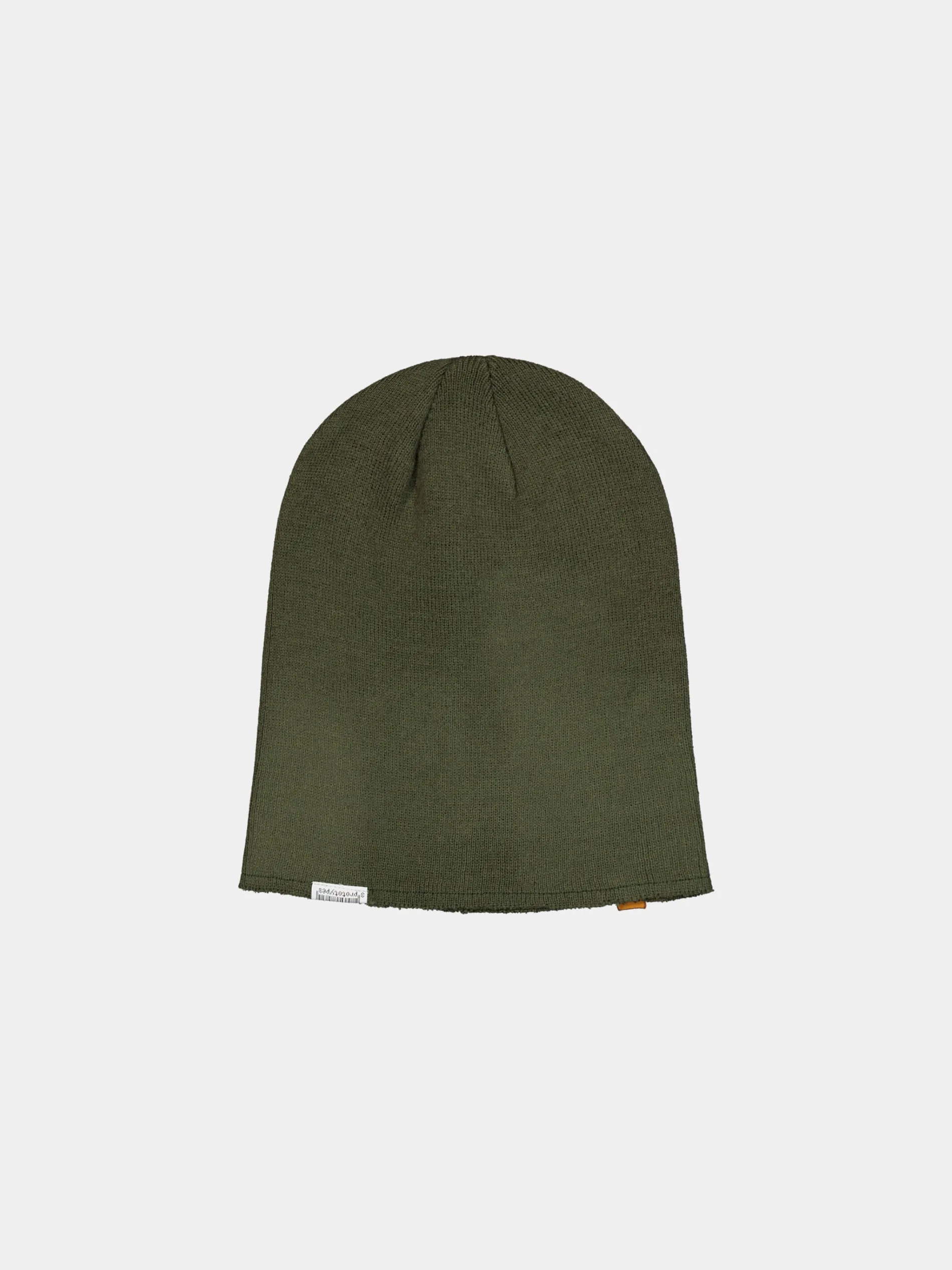 PROTOTYPES X ALPHA RAW BEANIE LABEL