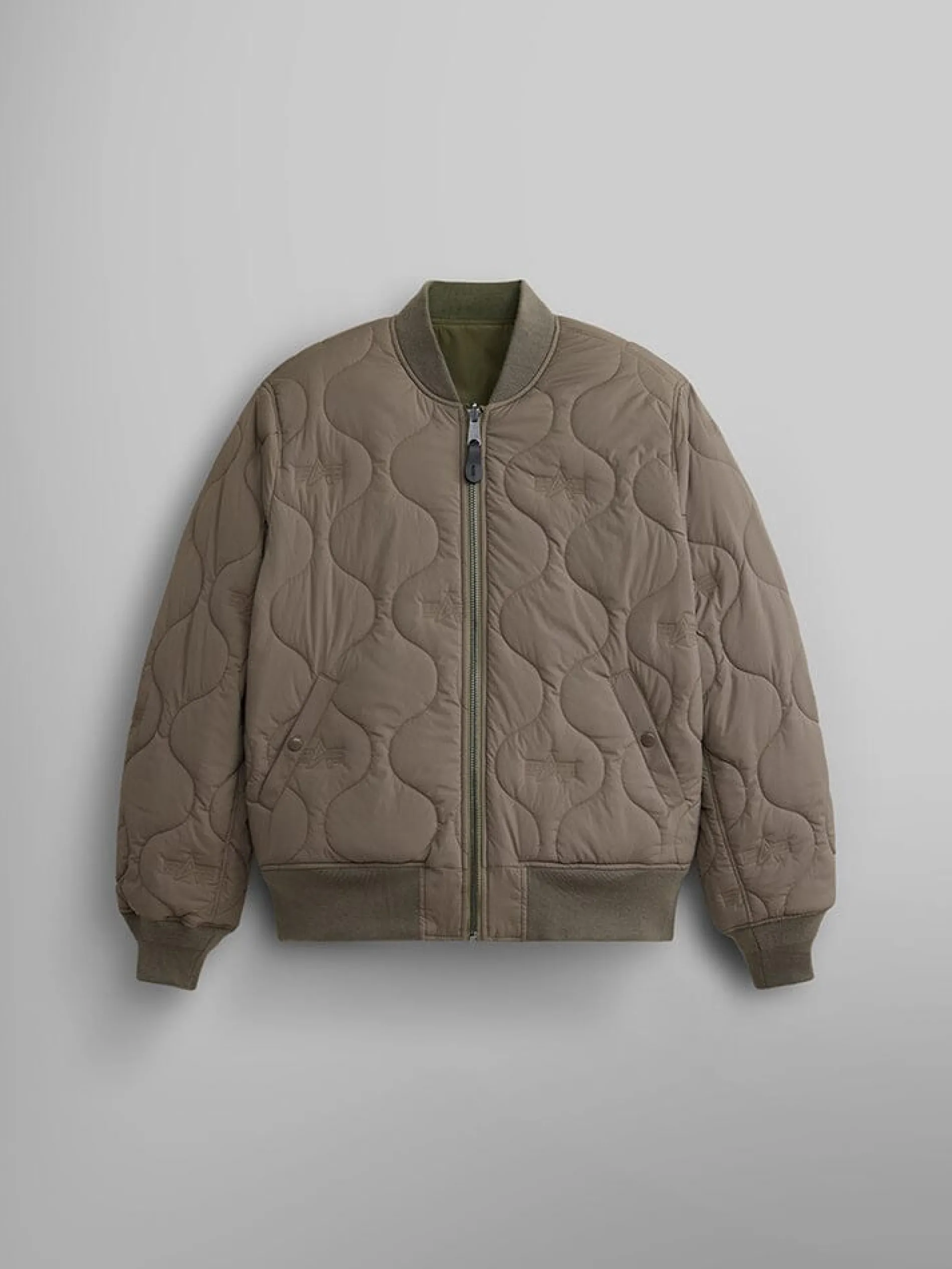 REVERSIBLE ONION QUILTED MA-1 BOMBER JACKET