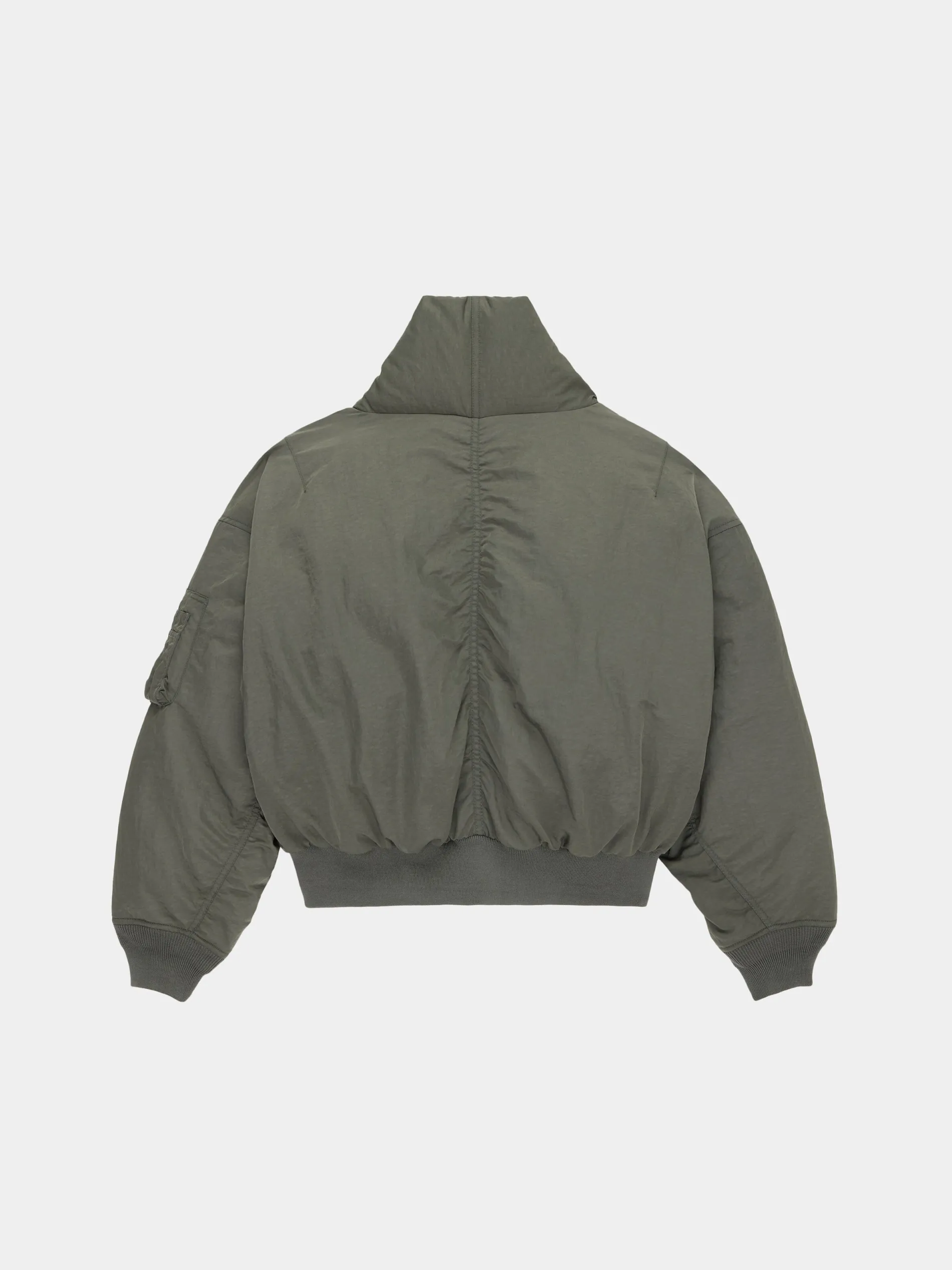 SHAWL COLLAR BOMBER JACKET WOMENS (FIELD GRAY)