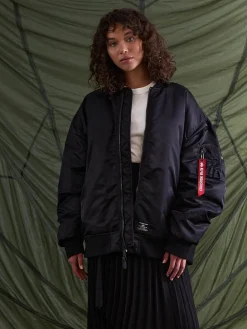WOMEN'S OVERSIZED MA-1 MOD BOMBER JACKET